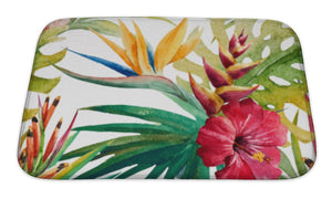 Bath Mat, Tropical Pattern