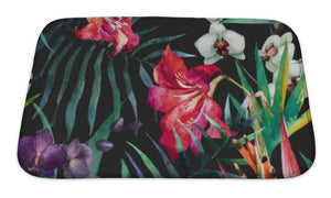 Bath Mat, Tropical Pattern