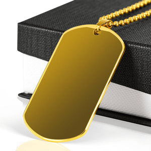 Engraved Dog Tag 18k Gold-Plated