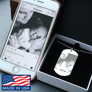 Photo Etched Dog Tag