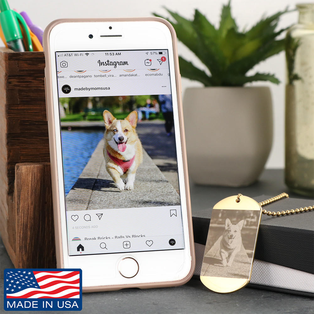 Photo Etched Dog Tag