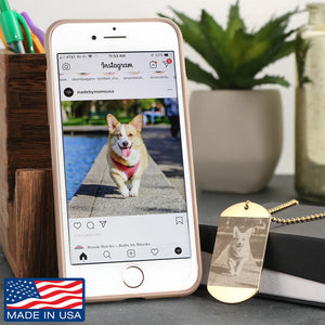 Photo Etched Dog Tag