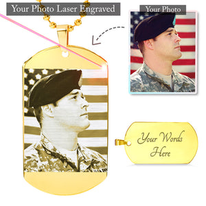 Photo Etched Dog Tag
