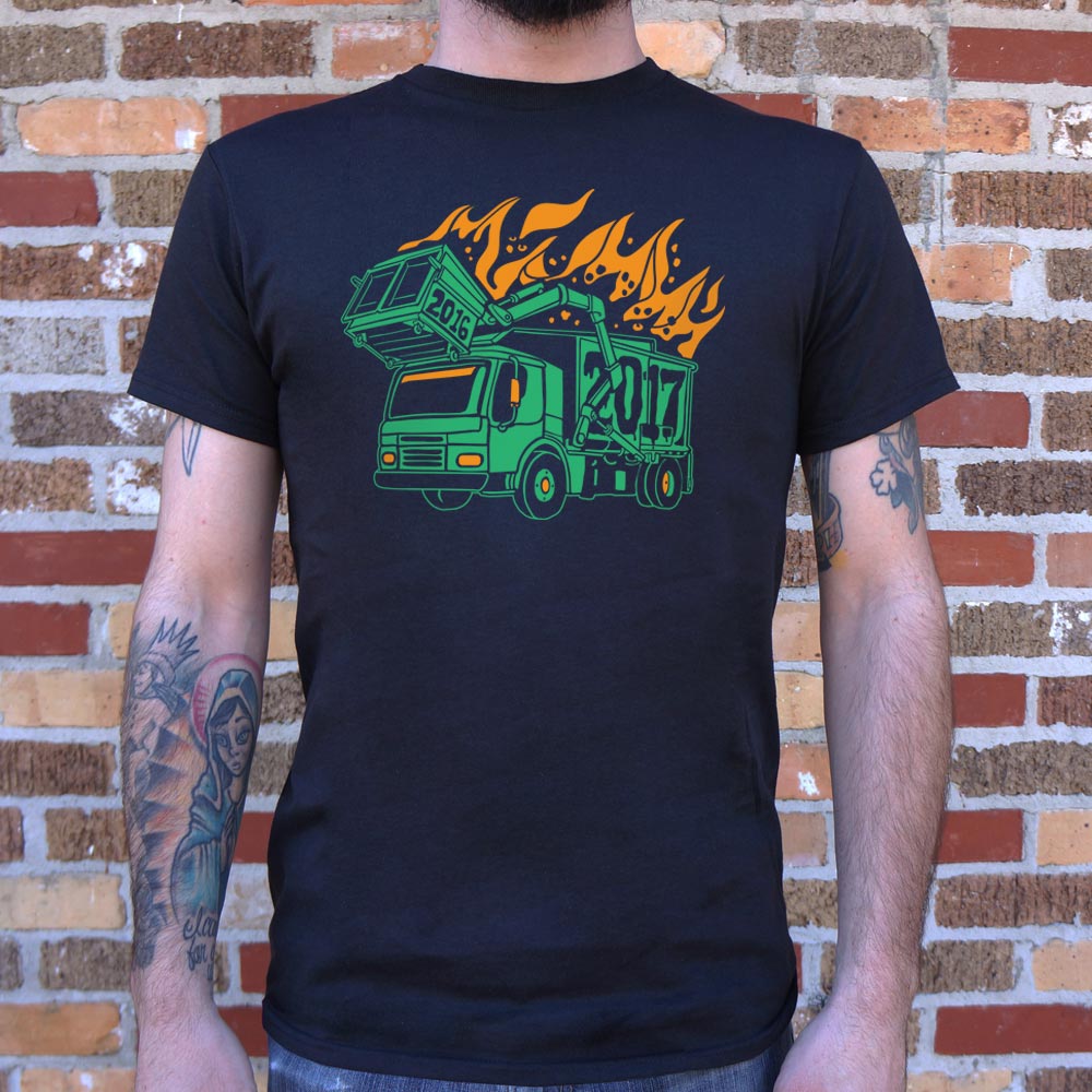 Dumpster Truck Fire 2017 T-Shirt (Mens)