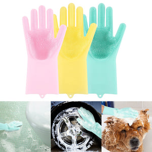 1 pair of magic dishwashing gloves