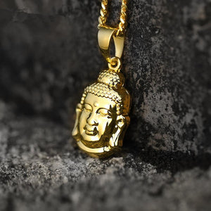 Buddha God Necklace in 18K Gold Filled with Chain