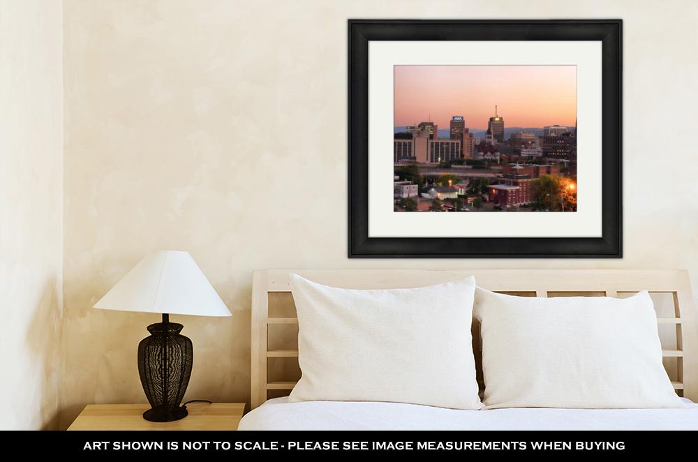 Framed Print, Syracuse At Dusk