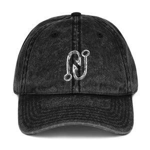 Fishing Hook Vintage Cotton Twill Cap