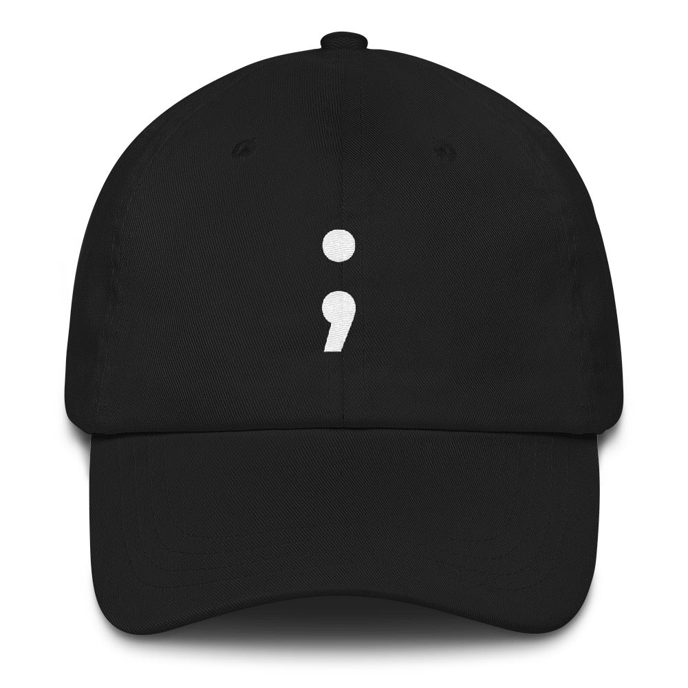 Semi Colon Dad hat