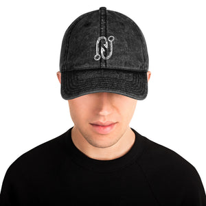 Fishing Hook Vintage Cotton Twill Cap