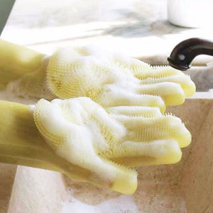 1 pair of magic dishwashing gloves