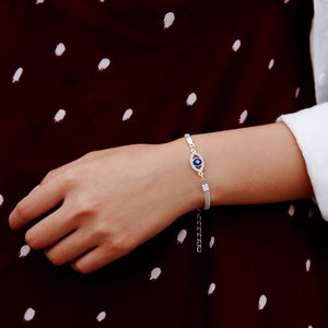Blue Crystal Eye Bracelets