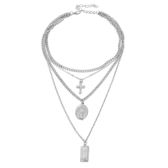 Virgin Chain Cross Necklaces