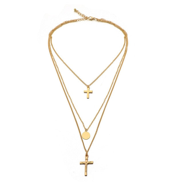 Virgin Chain Cross Necklaces
