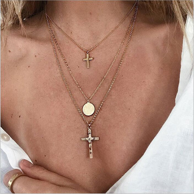 Virgin Chain Cross Necklaces