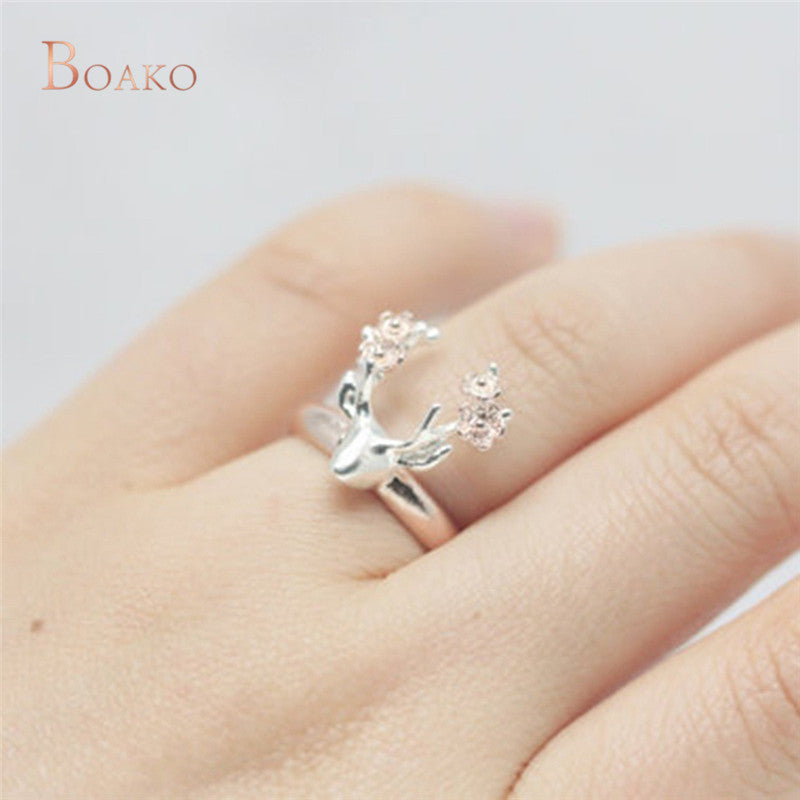 Flower Deer Ring