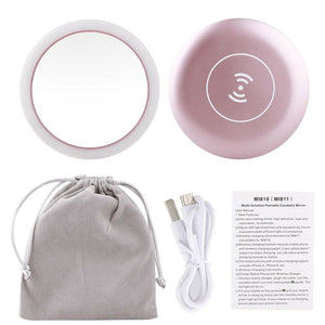 Today 30% OFF - Wireless Charger Portable LED Makeup Mirror