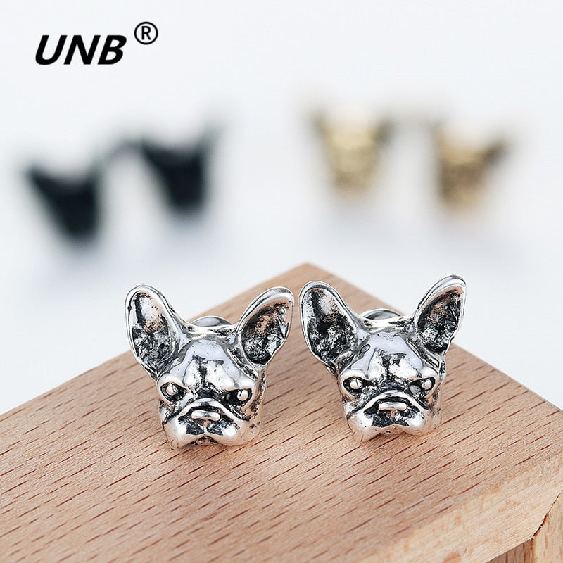 Bulldog Stud Earrings