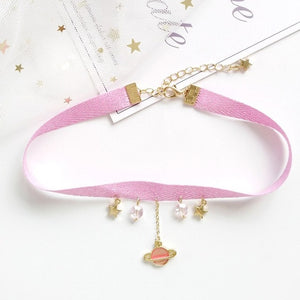 Star Moon Earth Chocker Necklace