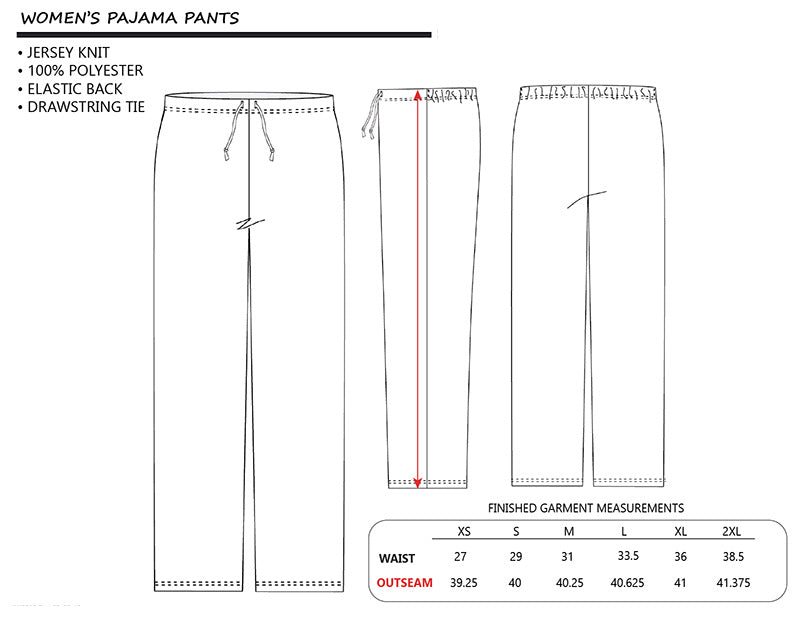 Ladies Pajama Pants with Dogs Pattern